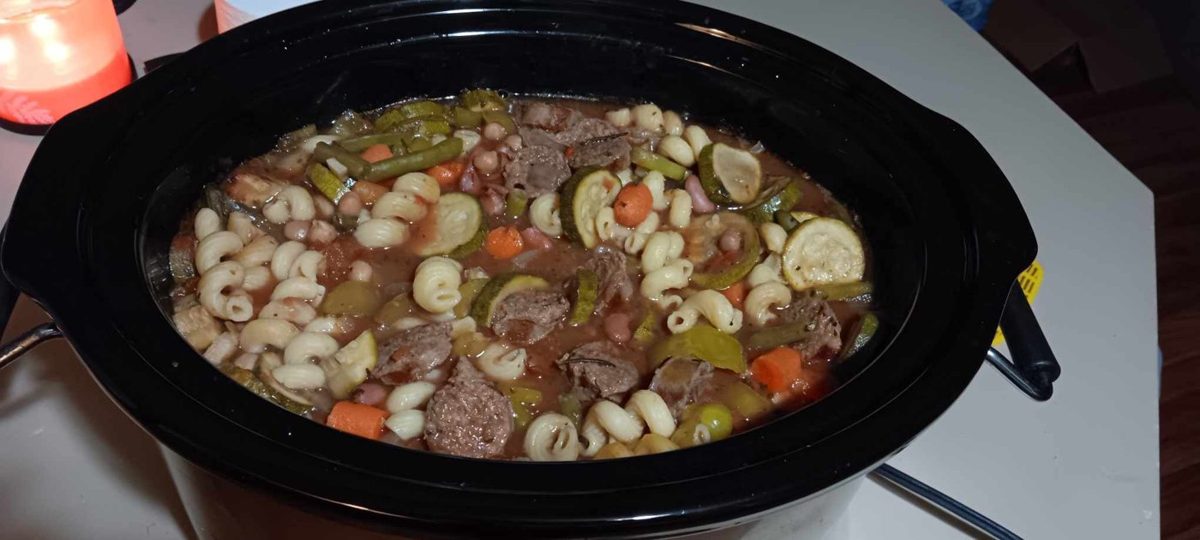 Soup in a slow cooker